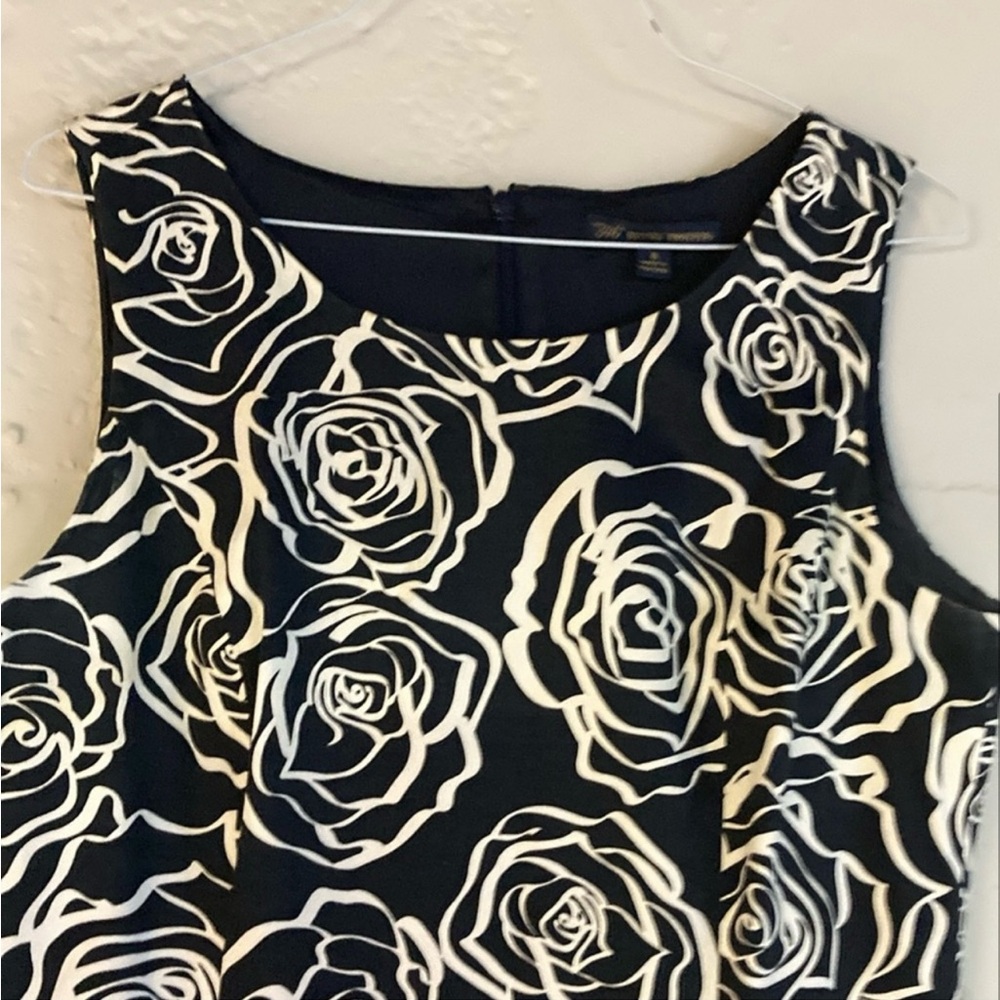 Brooks Brothers Black and White Sheath Midi Dress - Picture 2 of 3